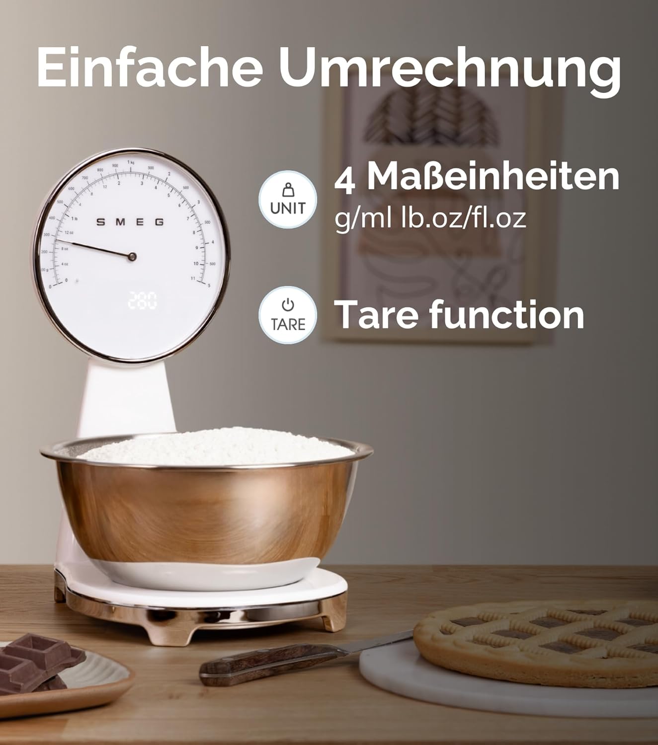 Cân điện tử và đồng hồ cơ SMEG | KSF01