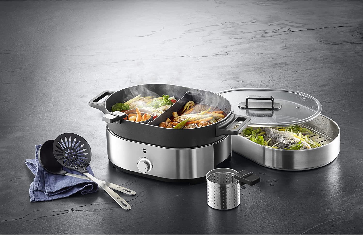 Nồi Lẩu Hấp WMF Lono Hot Pot & Steam | 04.1554.0011