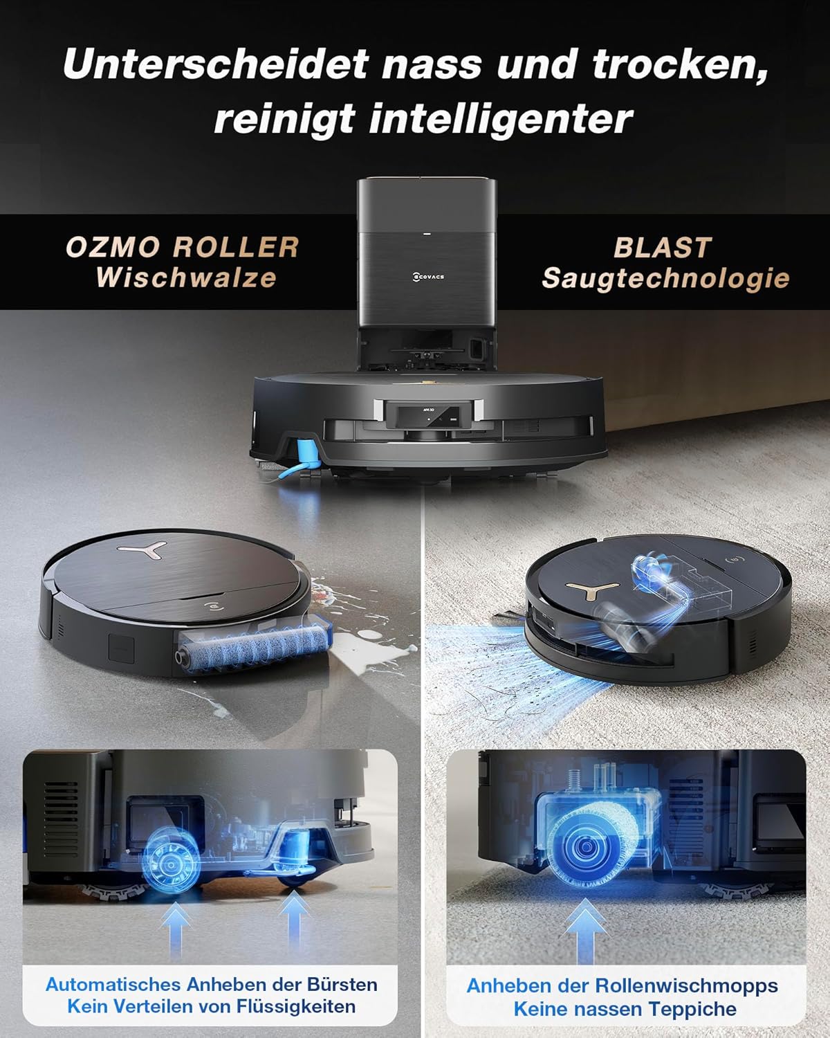 Robot hút bụi lau nhà Ecovacs | X9 Pro Omni