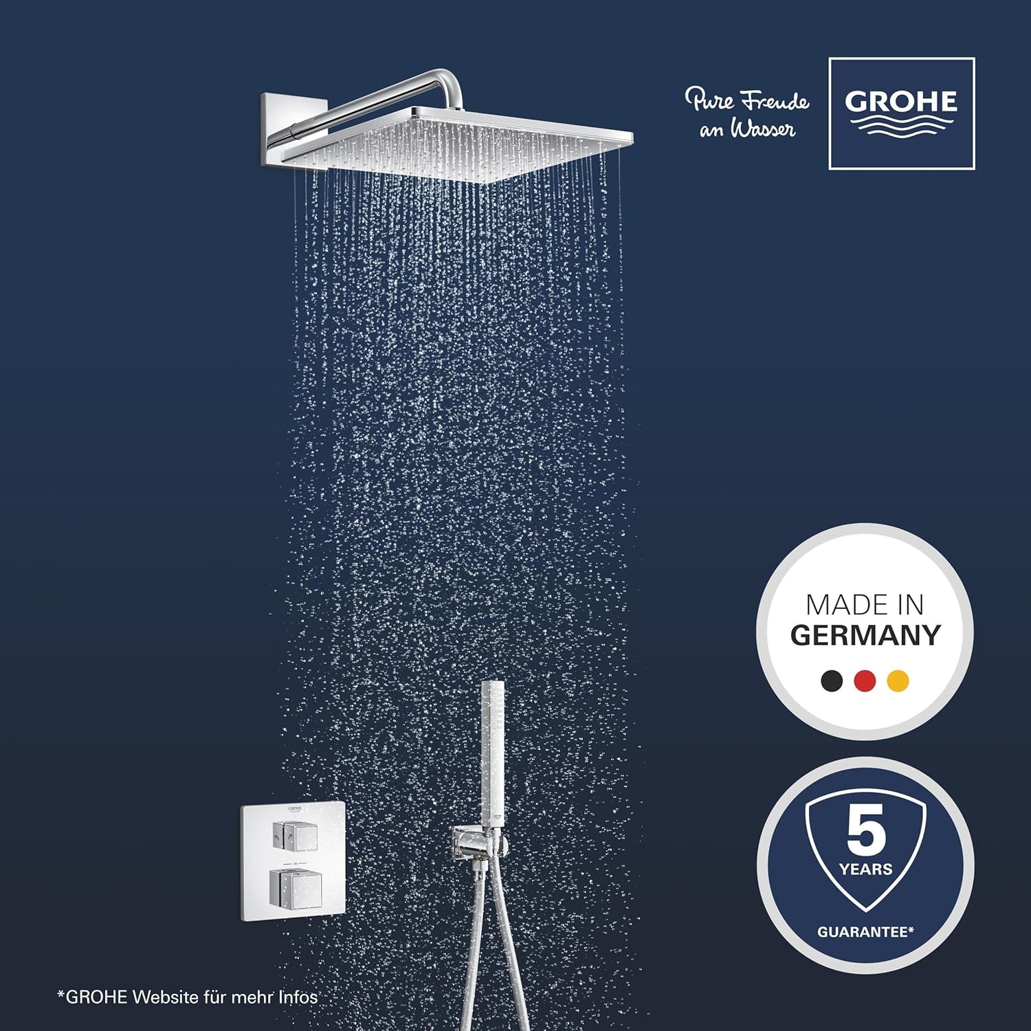 Sen tắm âm tường Grohe Precision 310 Cube | 34879000