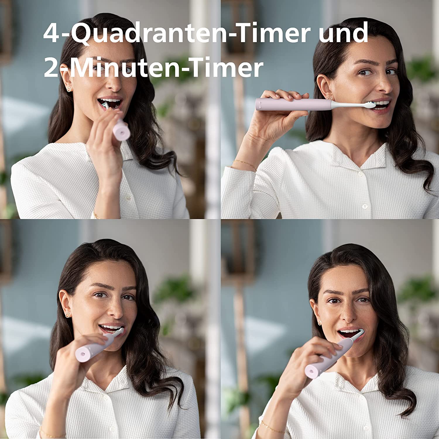 Set 2 bàn chải điện Philips Sonicare HX3675/15 | Series 3100