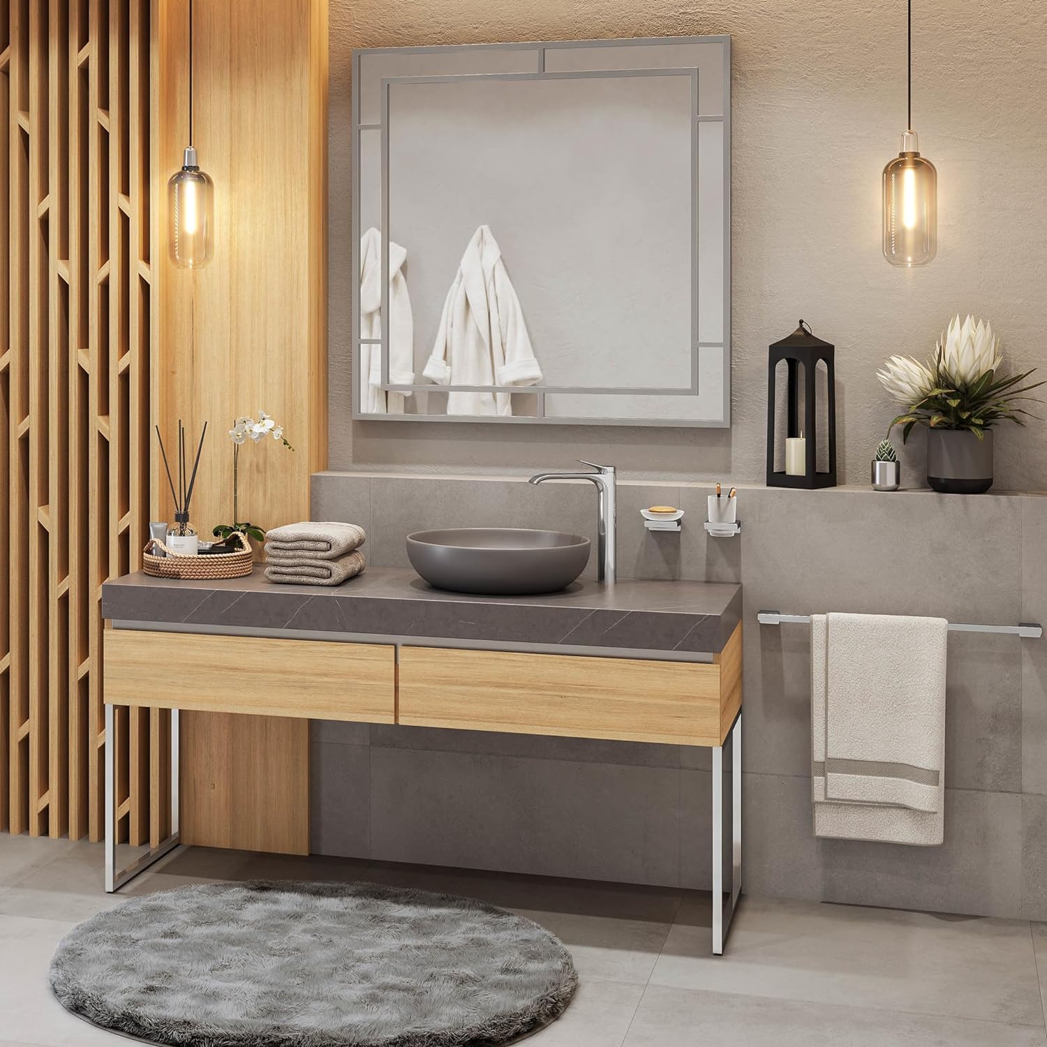 Thanh treo khăn Hansgrohe AddStoris | 41747000