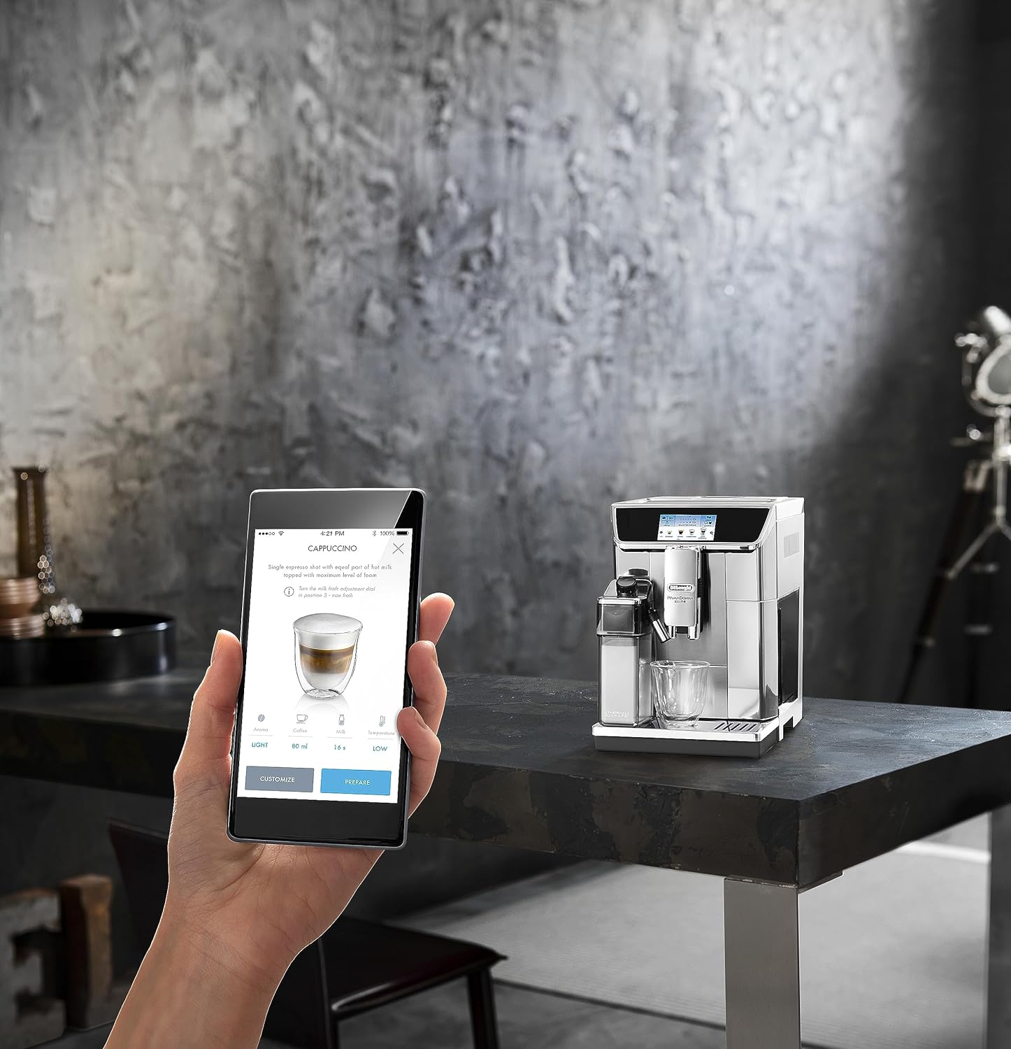 Máy pha cafe tự động DeLonghi PrimaDonna Elite Experience | ECAM 656.85.MS