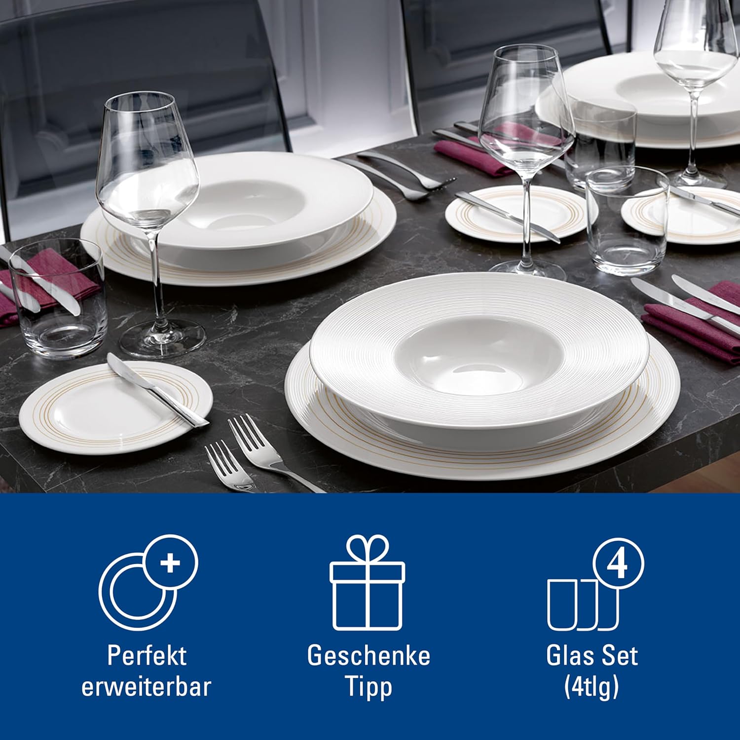 Bộ 4 ly rượu vang Villeroy & Boch La Divina | 11-3667-8110
