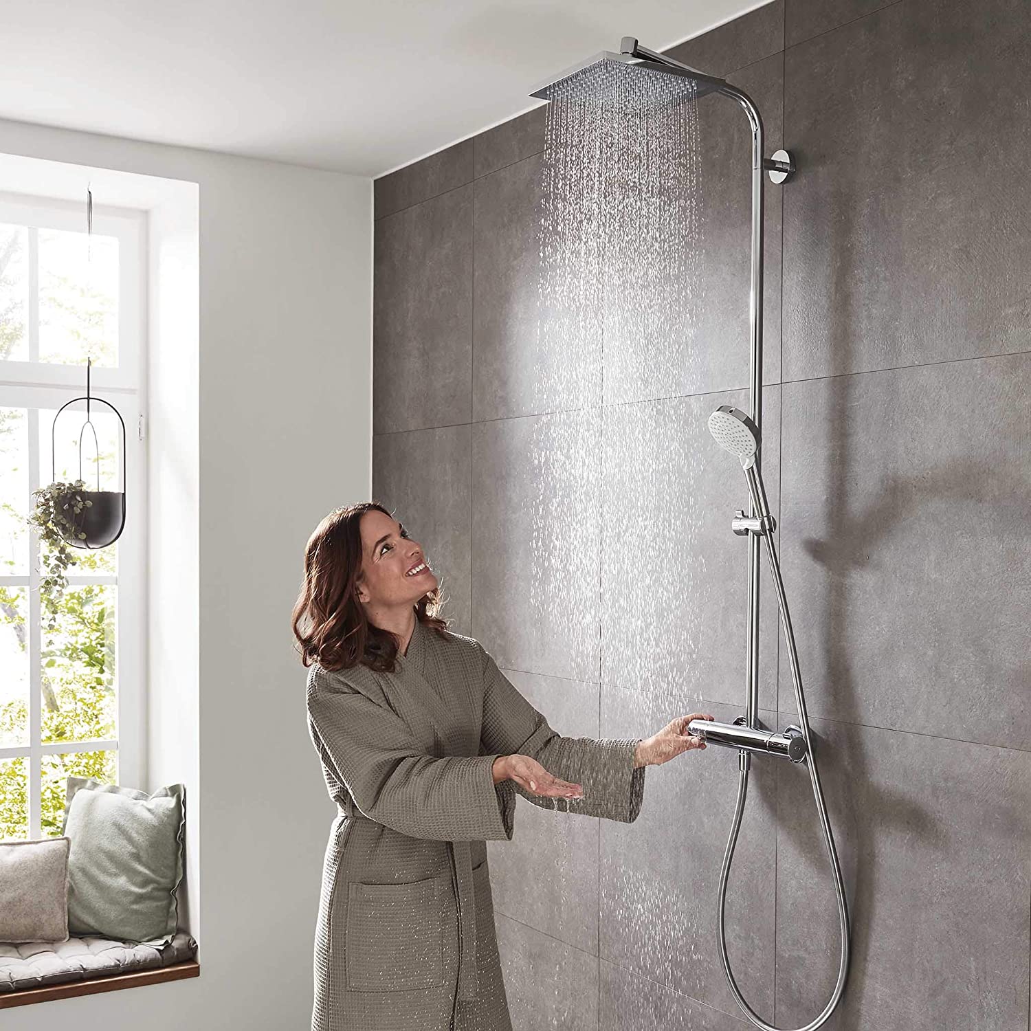 Sen cây bát vuông Hansgrohe Crometta E240 2 xả Made in Germany | 27271000