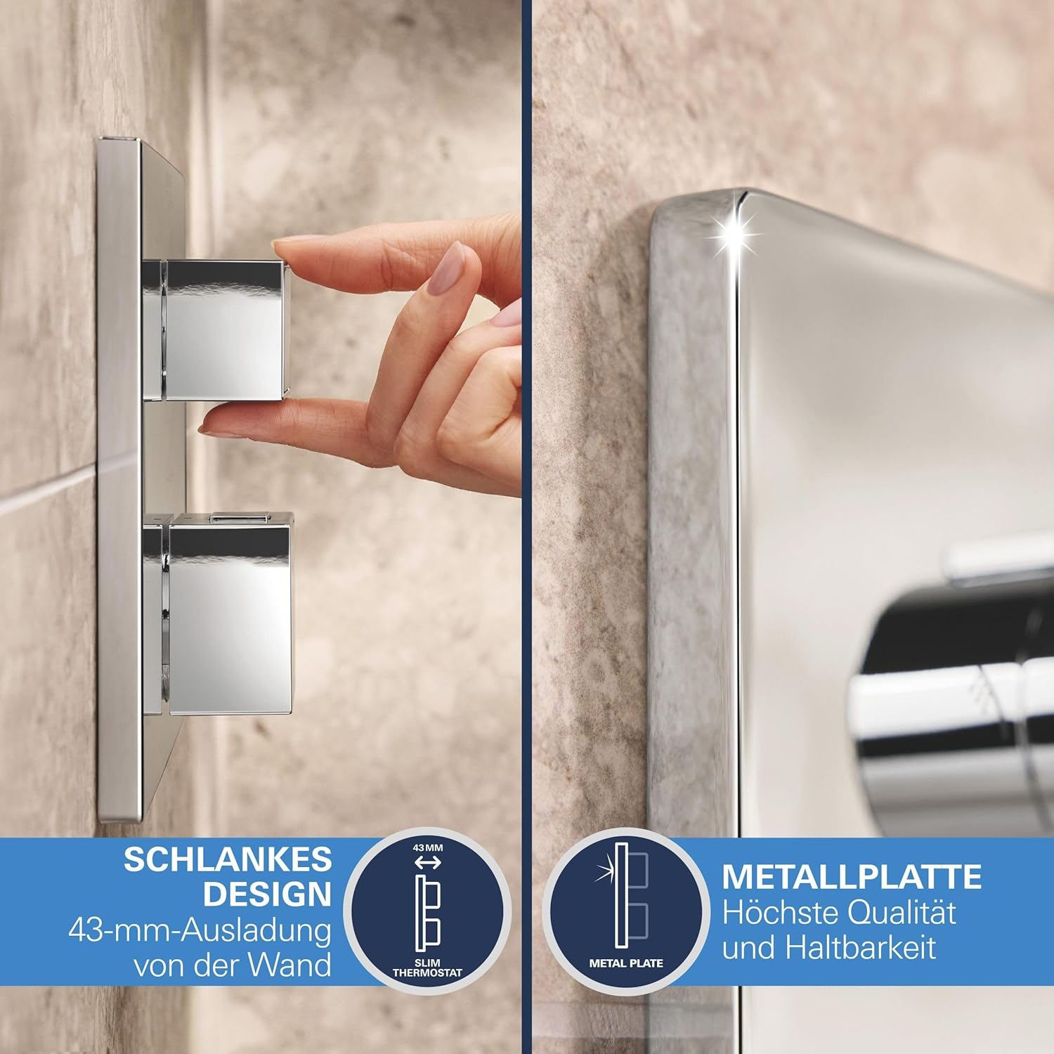 Sen tắm âm tường Grohe Precision 310 Cube | 34879000