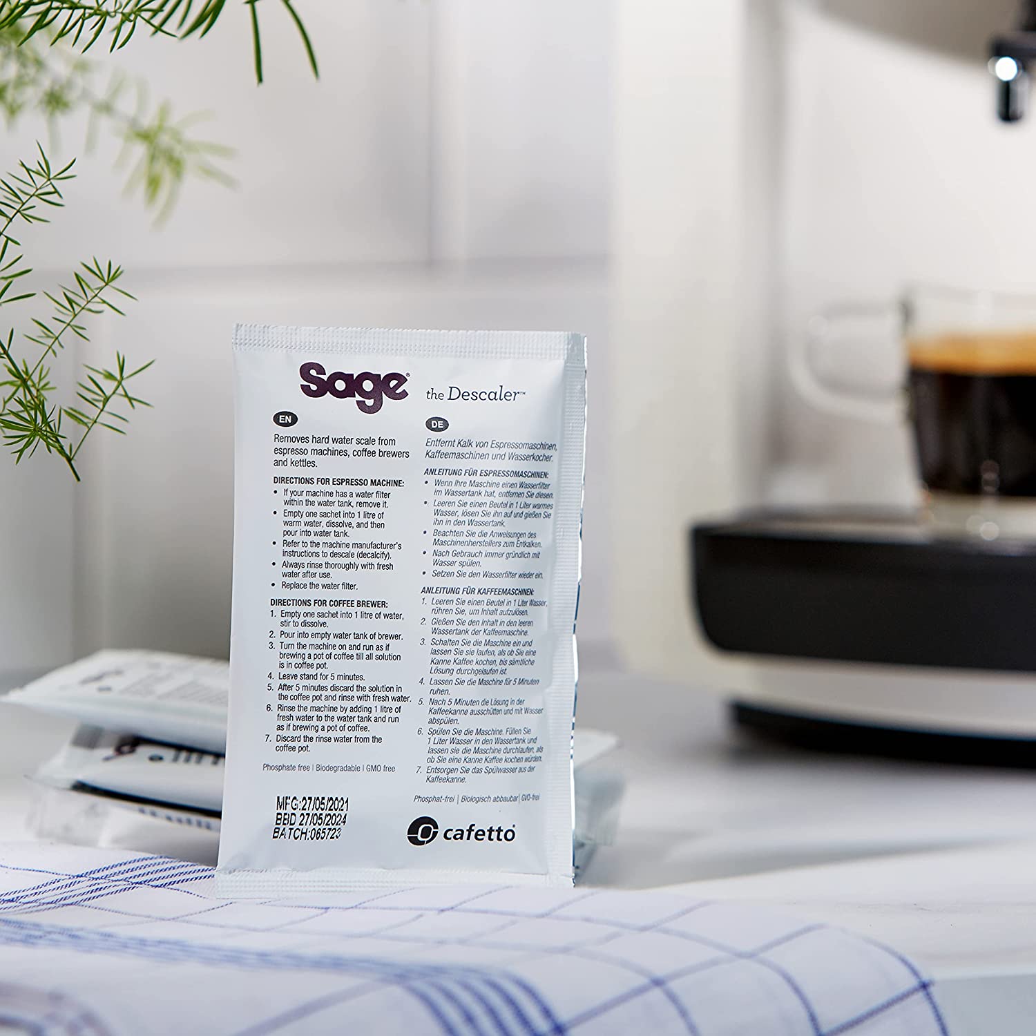 Tẩy cặn cho máy pha cafe Sage