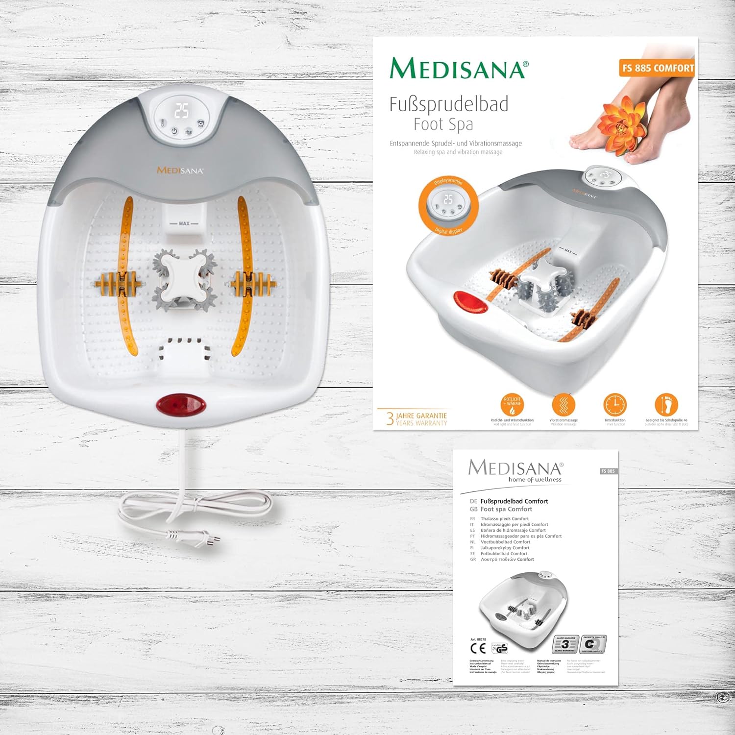 Bồn Massage Ngâm Chân Medisana | FS885