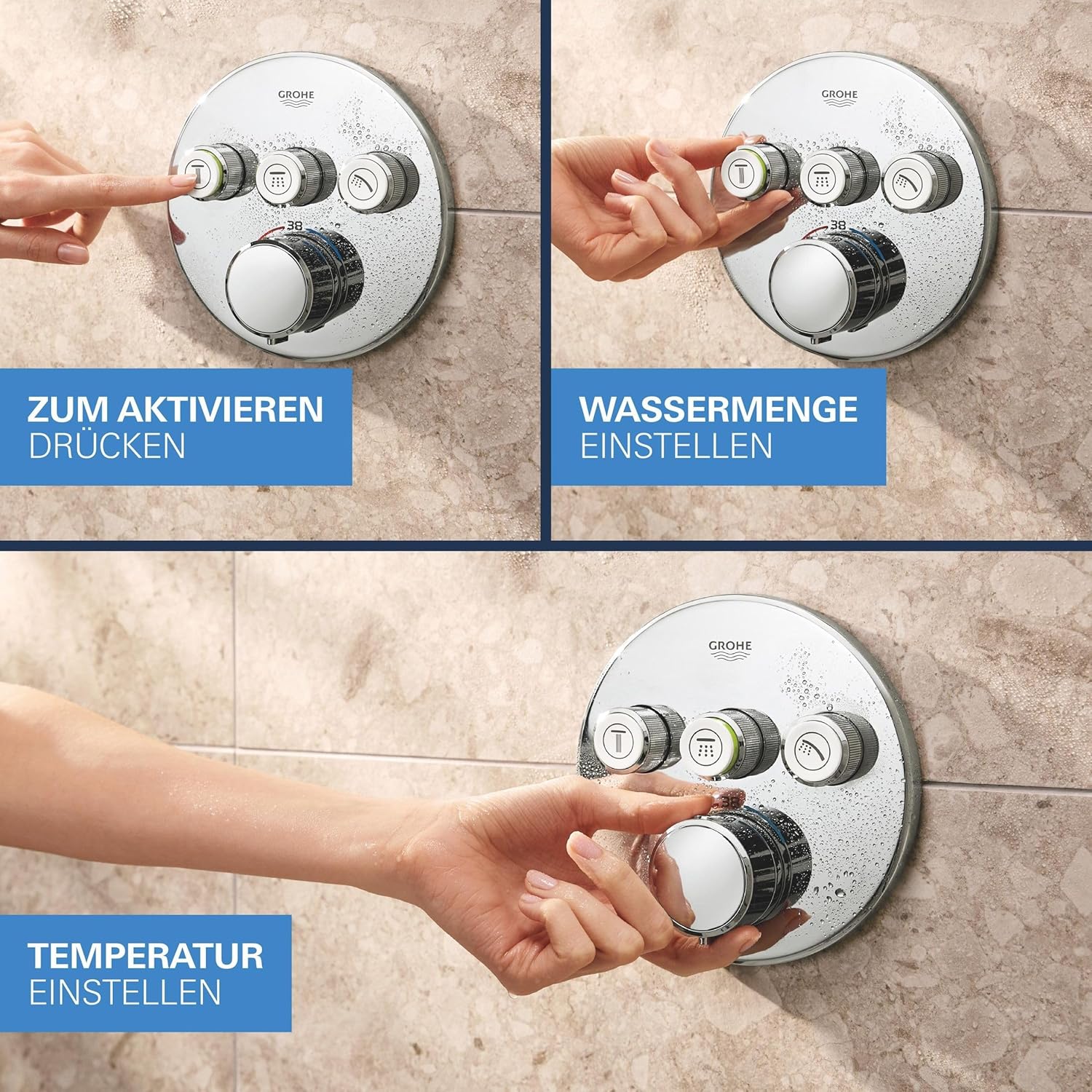 Bộ sen tắm âm tường Grohe Precision SmartControl 310 | 34874000