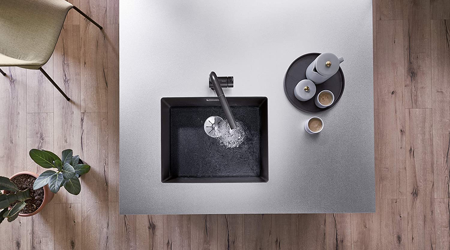 Vòi rửa bát có dây rút Blanco Linus S