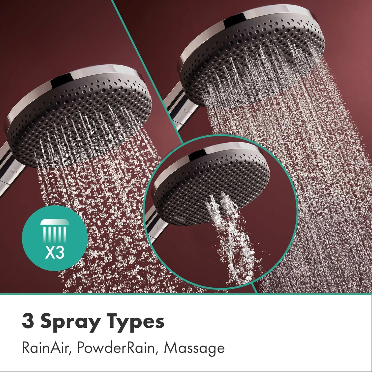 Sen tay Hansgrohe Raindance Alive Select S  125mm 3 tia | 24500000