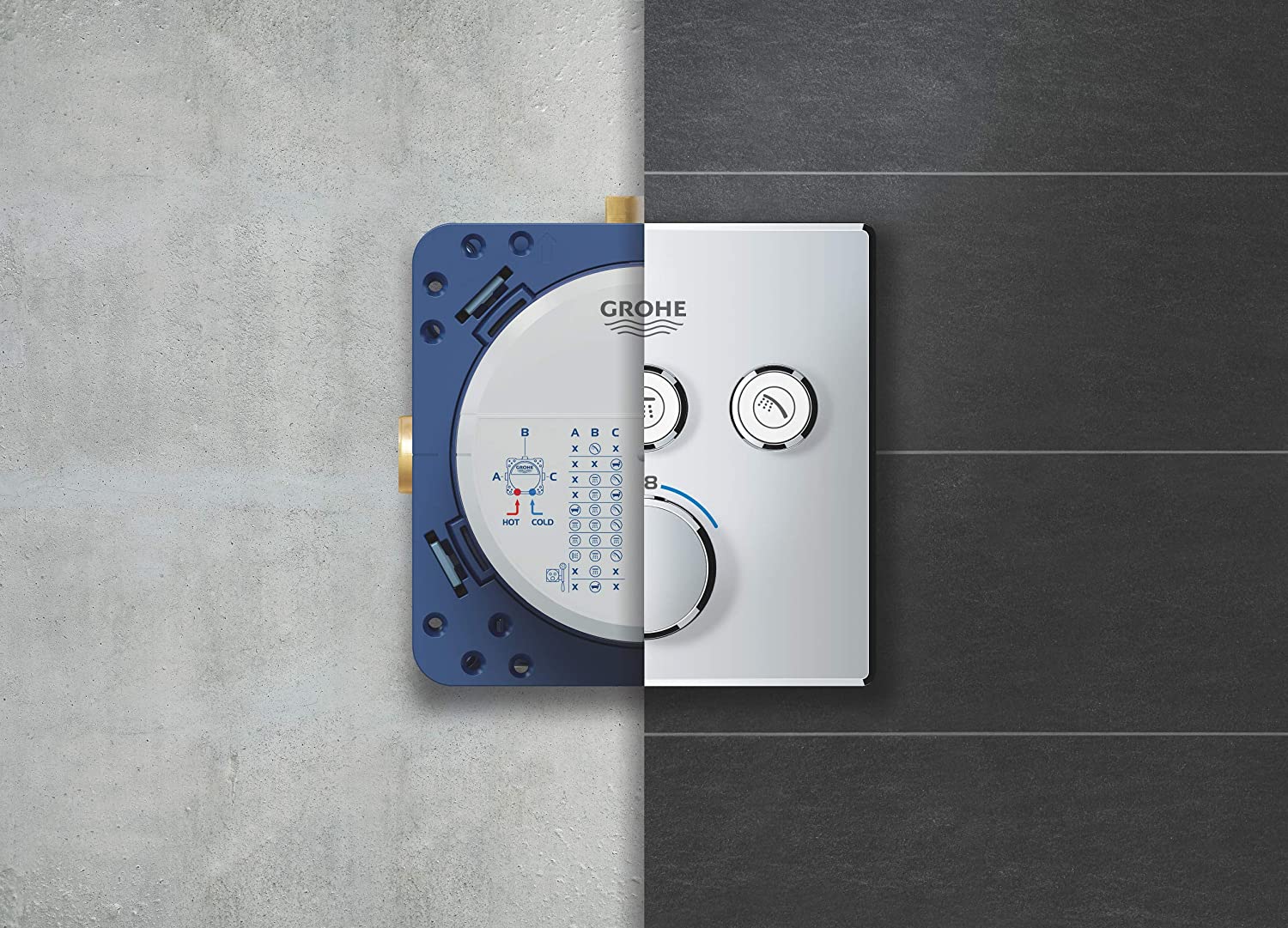 Củ sen âm tường Grohe SmartBox Universal | 35600000