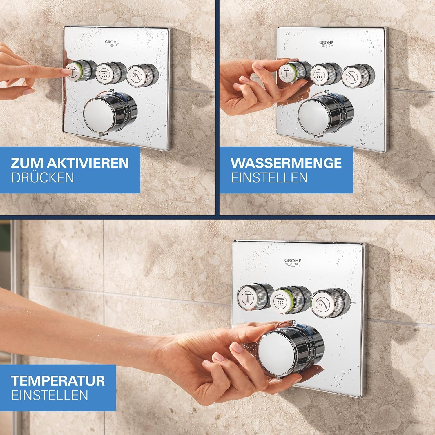 Bộ sen tắm âm tường GROHE Precision SmartControl 310 | 34875000