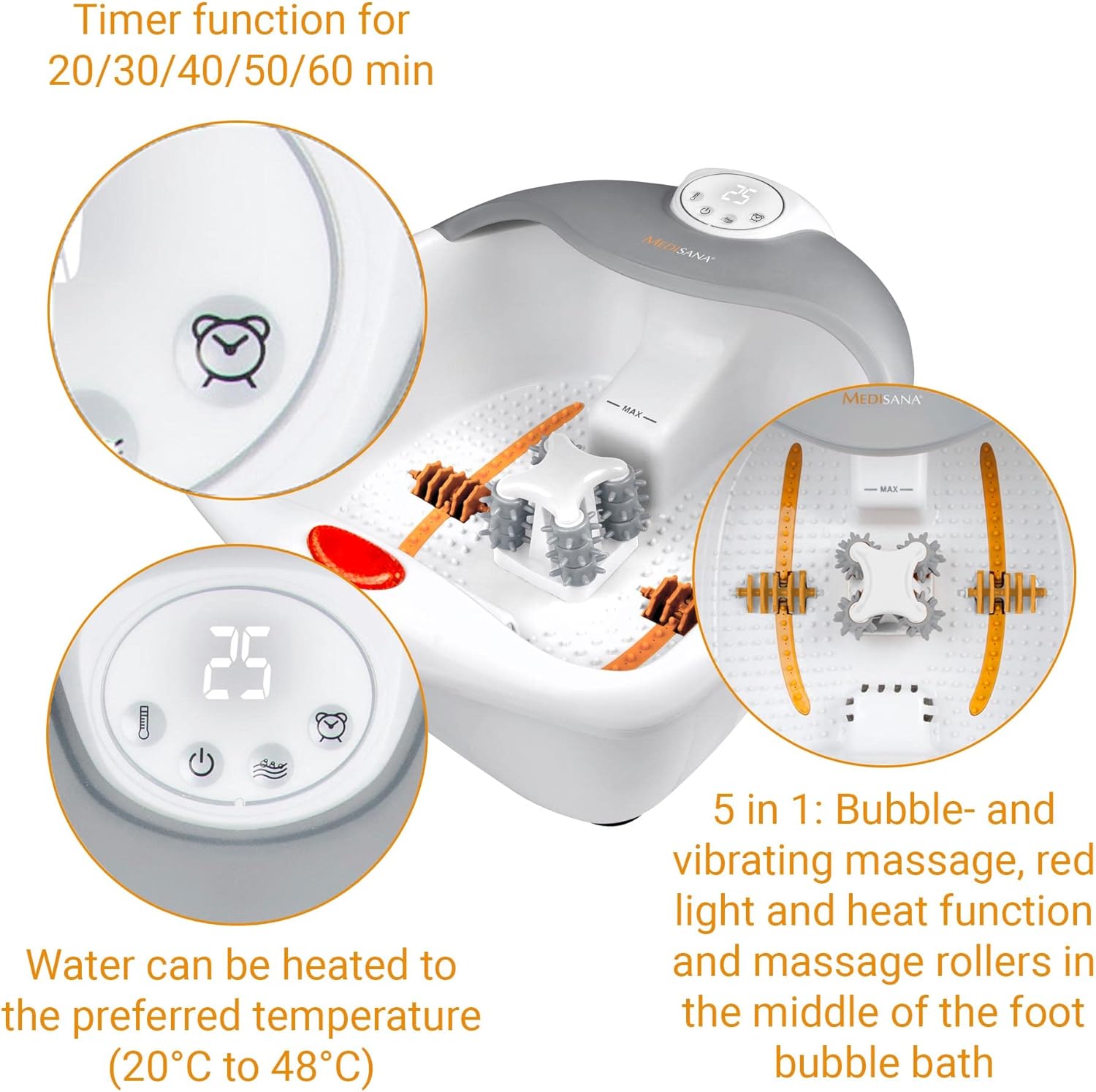 Bồn Massage Ngâm Chân Medisana | FS885