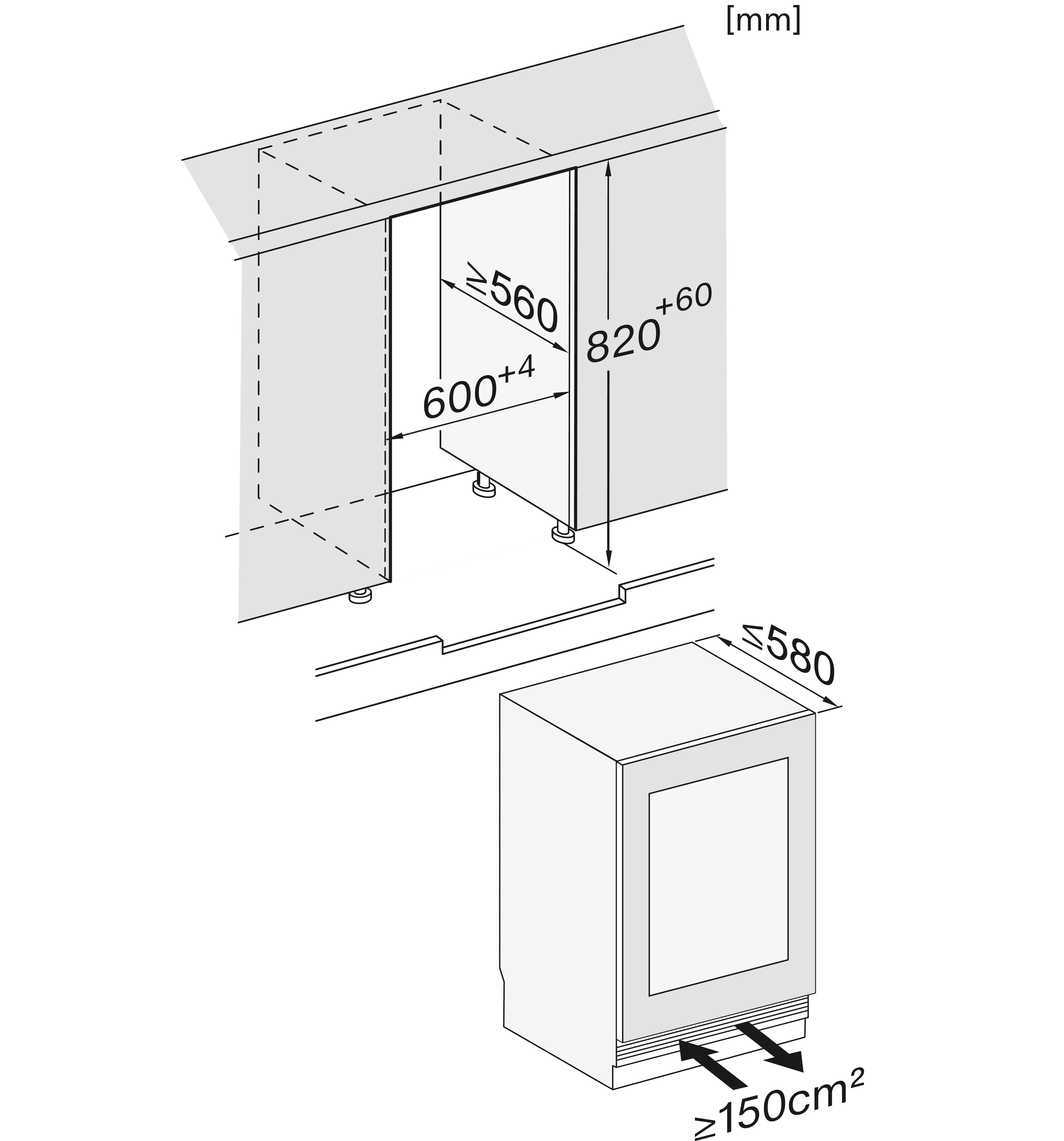 Tủ rượu vang âm tủ Miele | KWTUS 7096 E