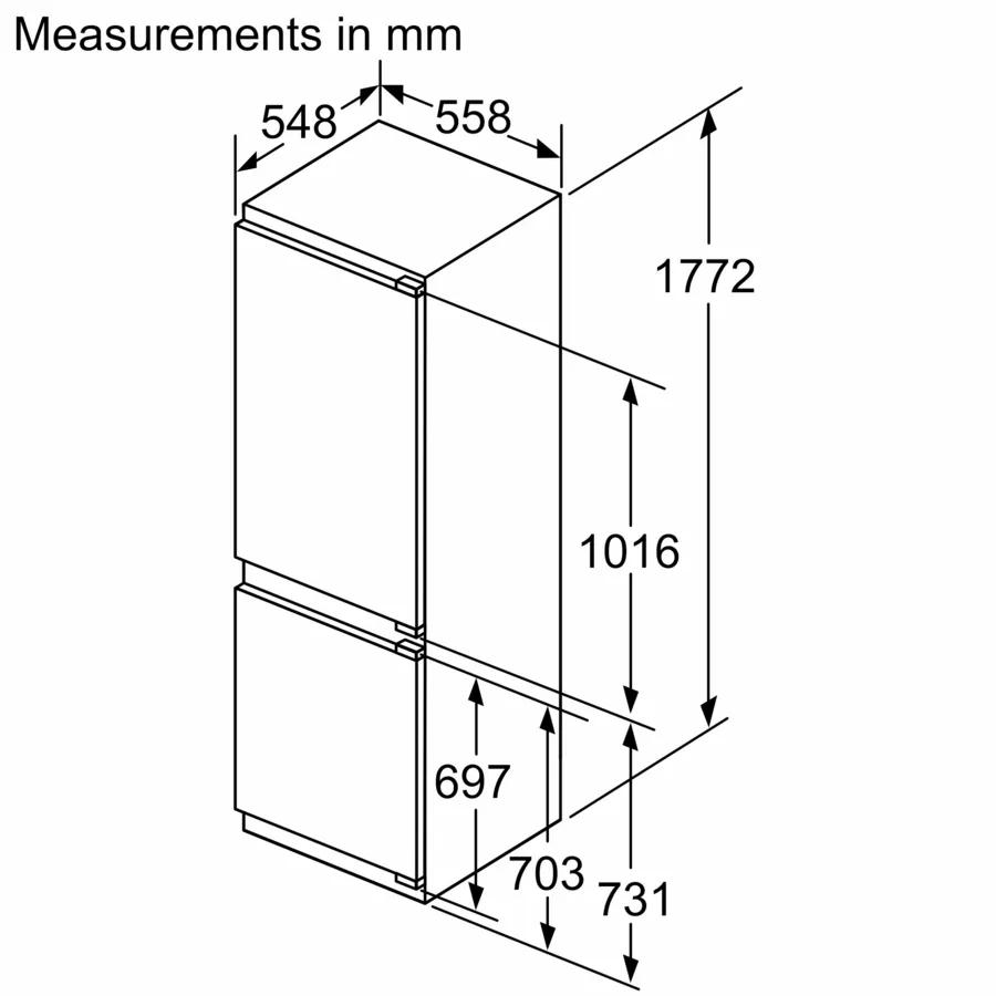 Tủ lạnh âm tủ Bosch series 6 | KIN86ADD0