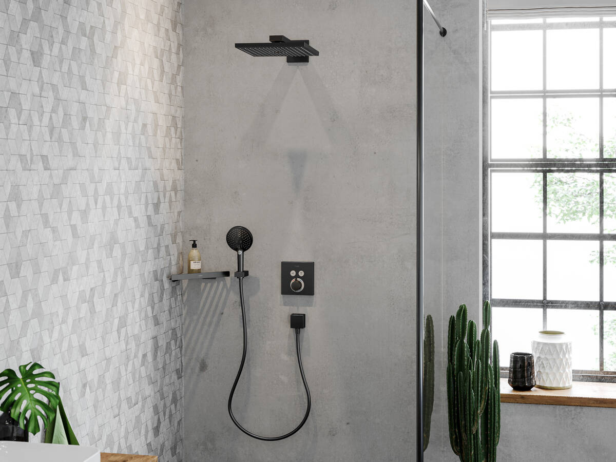 Kệ góc Hansgrohe AddStoris màu đen | 41741670