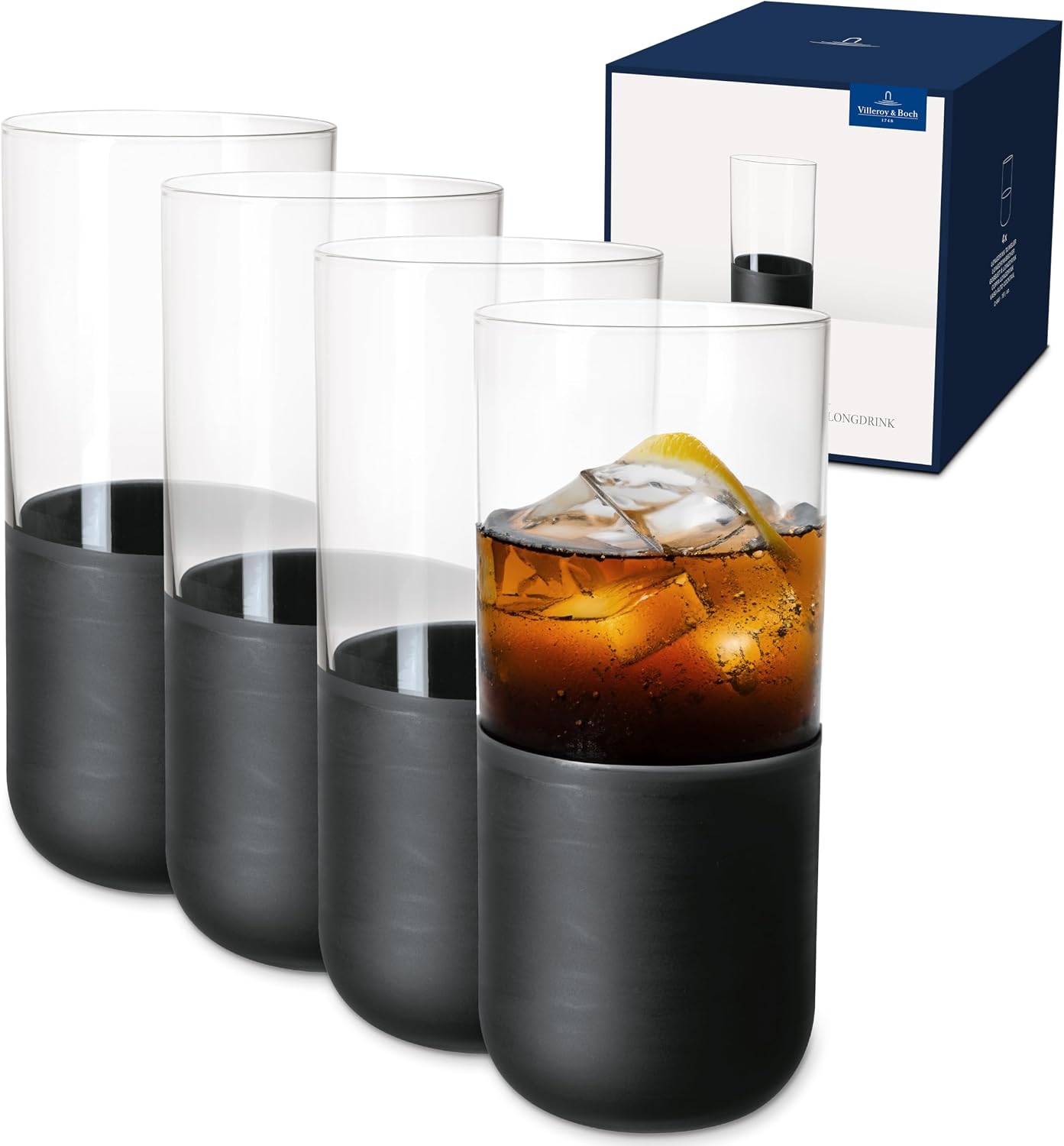 Set 4 cốc Villeroy & Boch Manufacture Rock Longdrinkbecher | 300ml