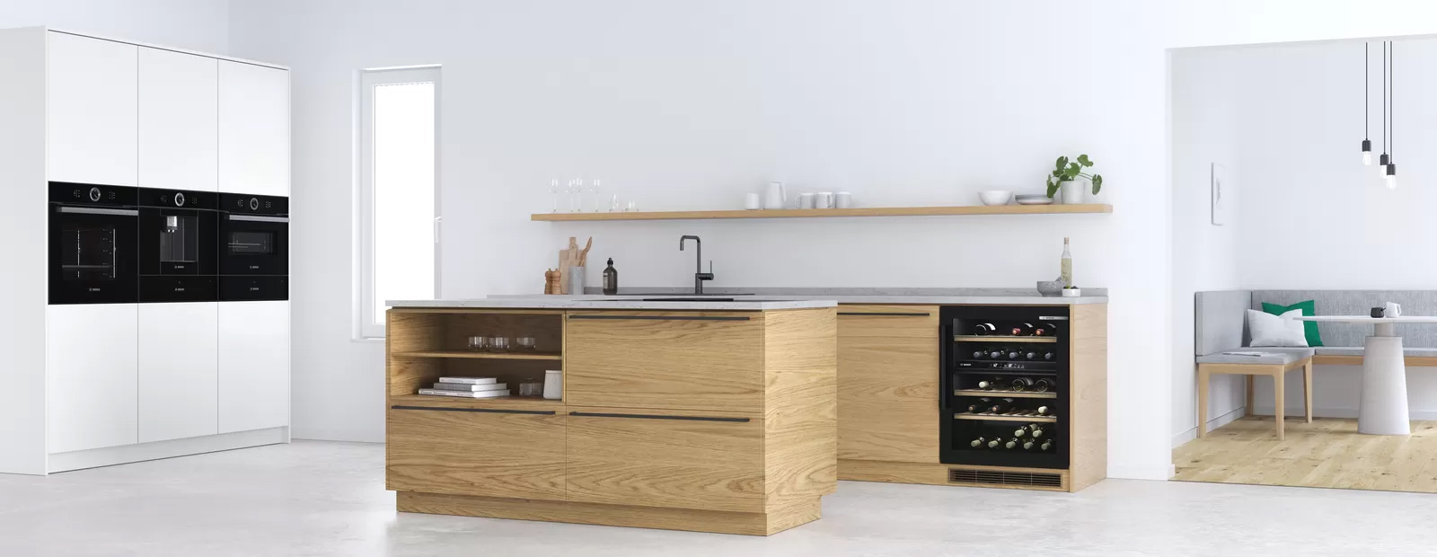 Tủ bảo quản rượu vang Bosch Series 6 | KUW21AHG0