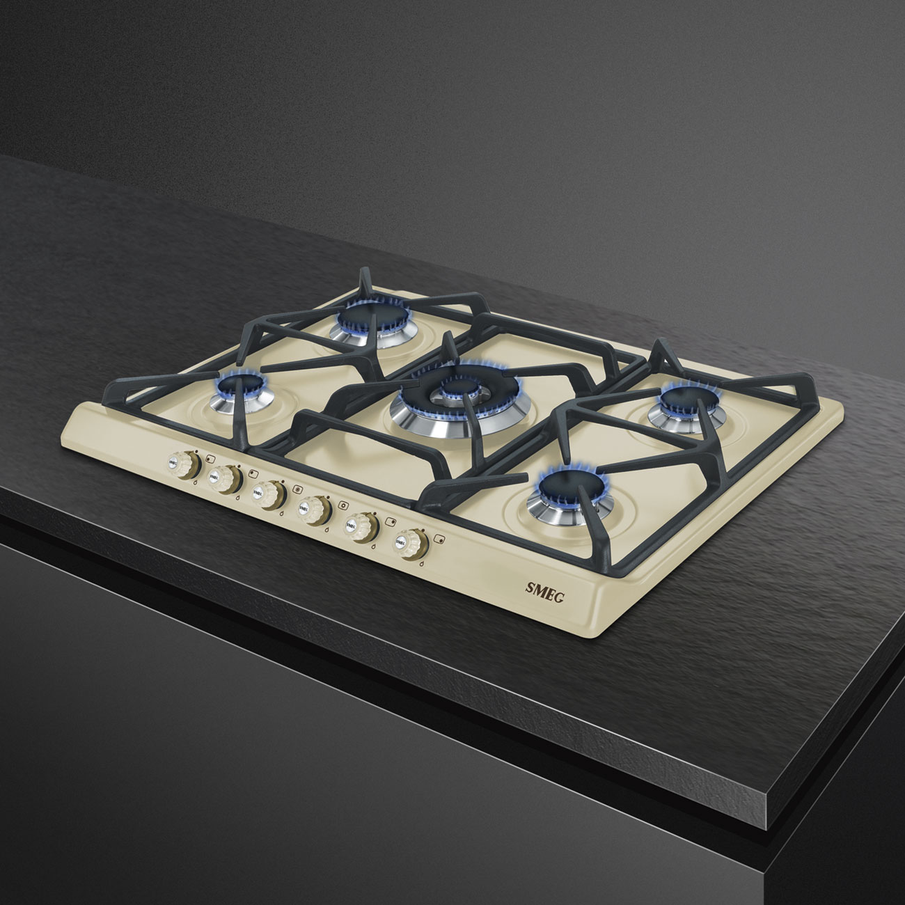 Bếp gas âm tủ SMEG Cortina | SR775PO