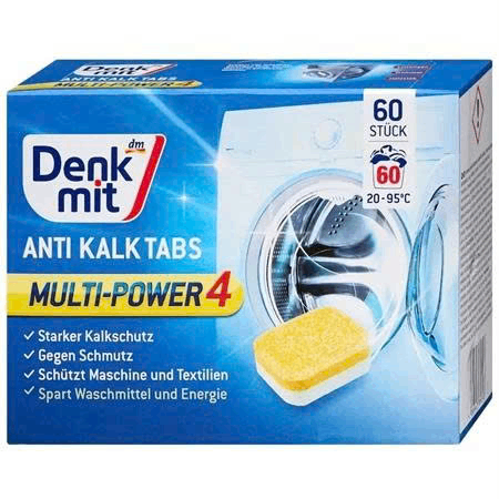 Viên tẩy lồng giặt Denkmit Anti Kalktabs Multi- power 4 | 60 viên