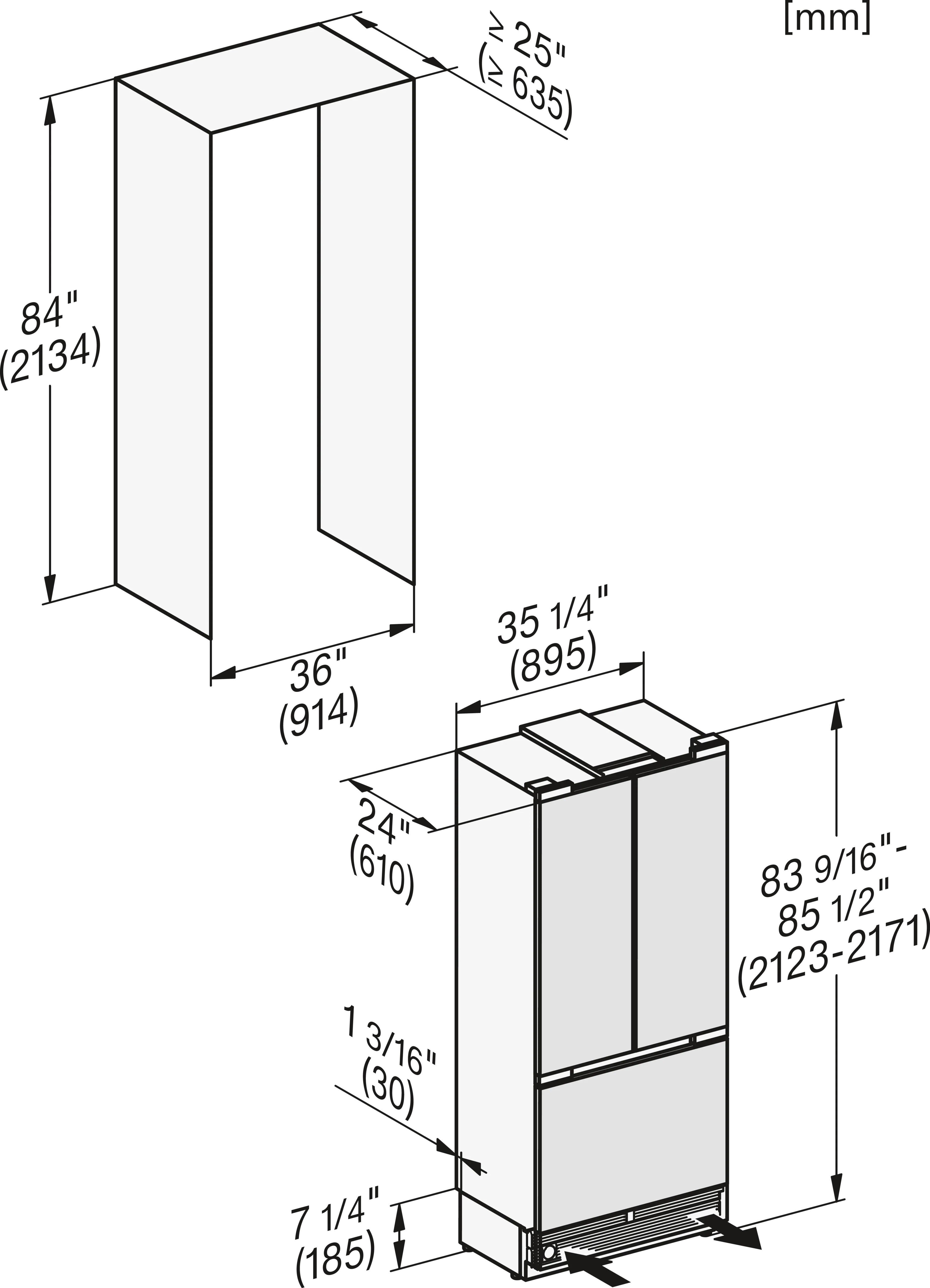 Tủ lạnh cửa kiểu Pháp Miele Mastercool | KFMC 3844 FD