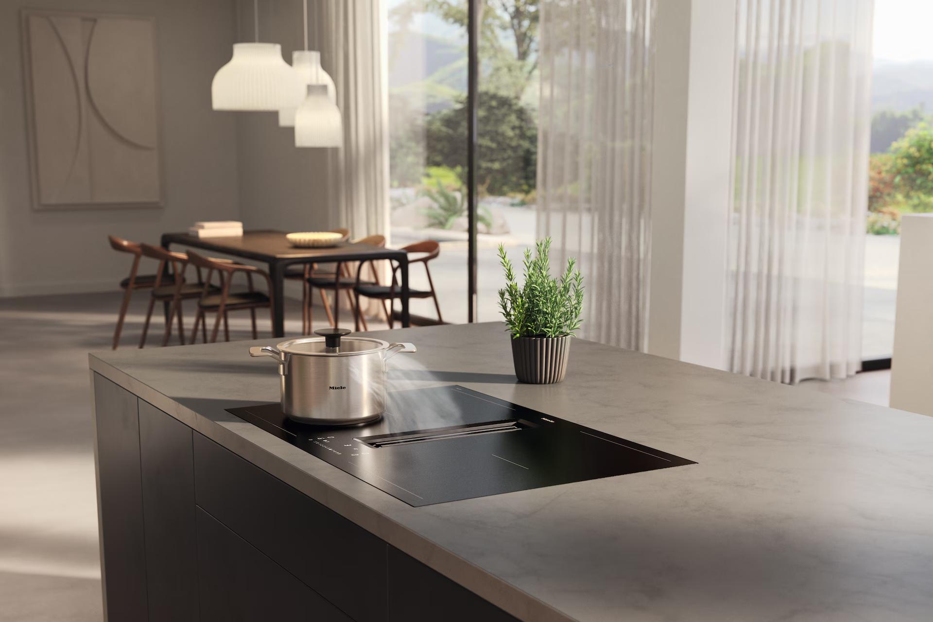 Bếp từ kết hợp hút mùi Miele | KMDA 7876 FL-U