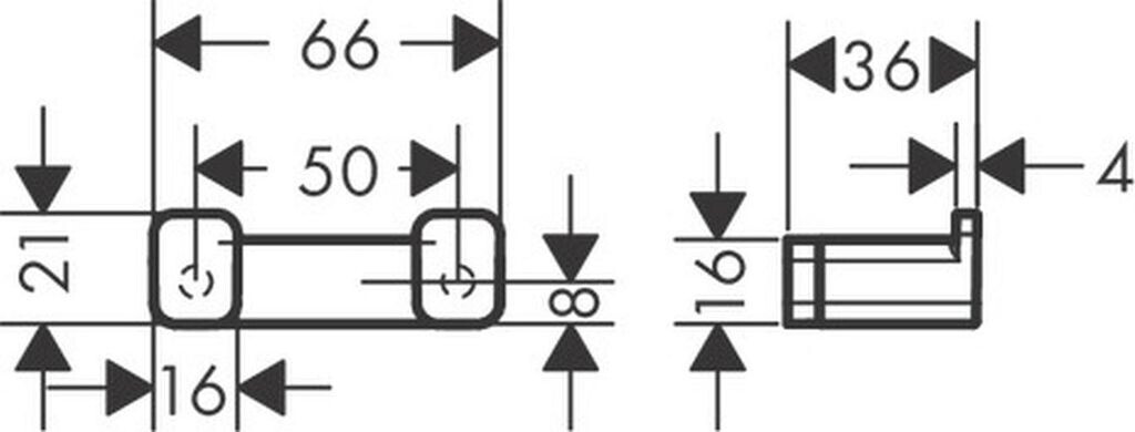 Móc treo quần áo Hansgrohe AddStoris | 41755670
