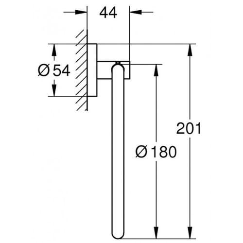 Vòng treo khăn tắm Grohe | 40365001
