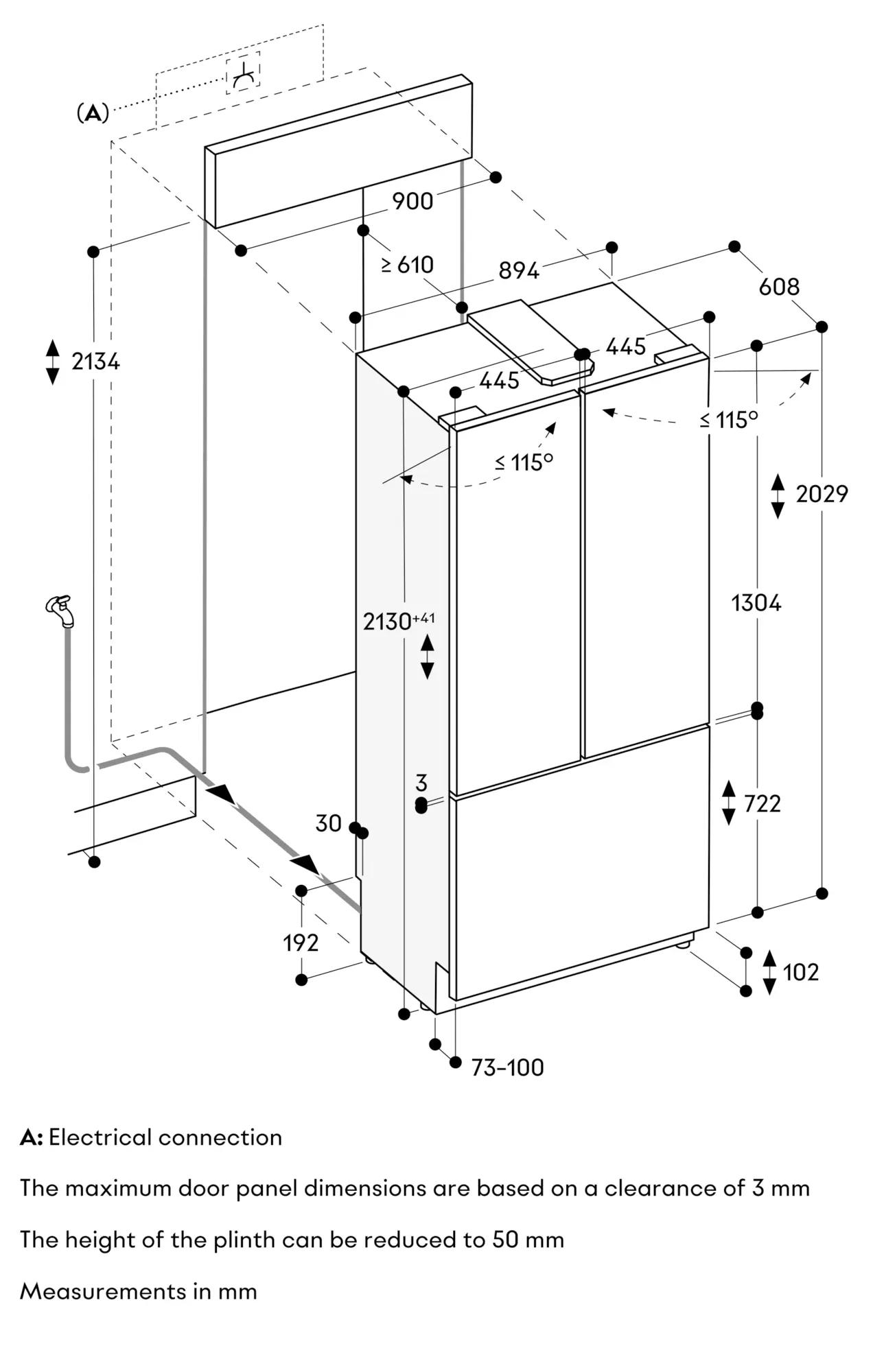 Tủ lạnh kết hợp ngăn đông Vario Cooling Expressive | RVY497190