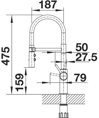 Vòi Rửa bát Blanco Catris-S Flexo | 525793