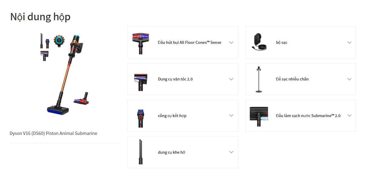 Hút bụi lau nhà không dây DYSON Model 2025 kèm Dock | V16S