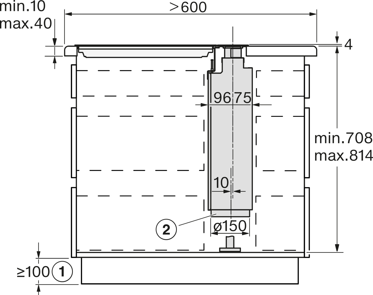Máy hút mùi bàn đảo Miele | DAD 4841