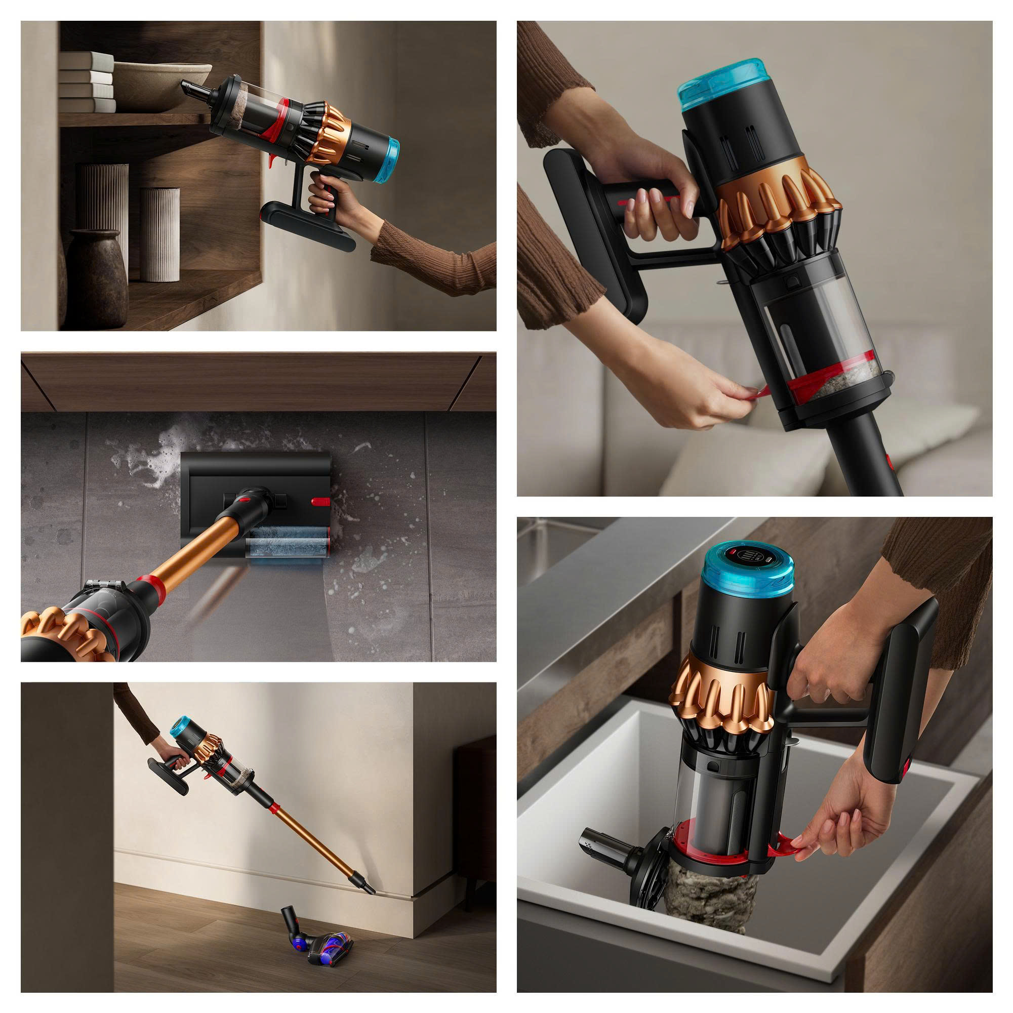 Hút bụi lau nhà không dây DYSON Model 2025 kèm Dock | V16S