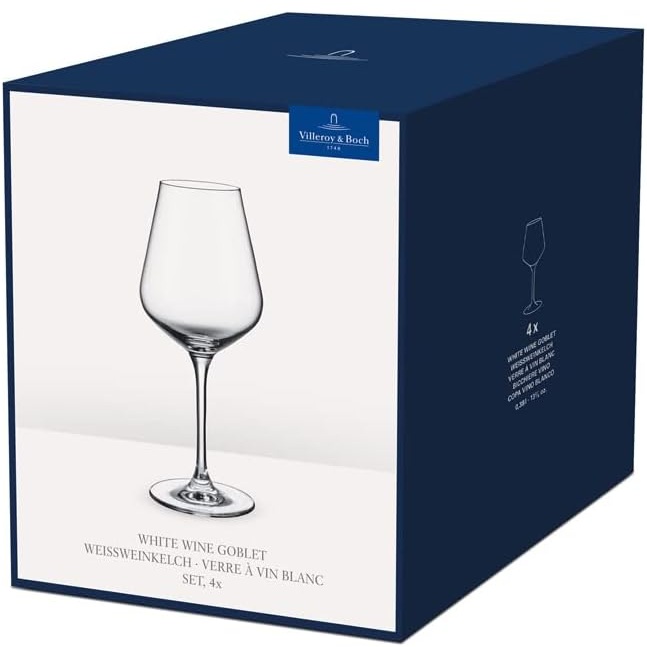 Bộ 4 ly rượu vang trắng Villeroy & Boch La Divina 380ml | 11-3667-8120