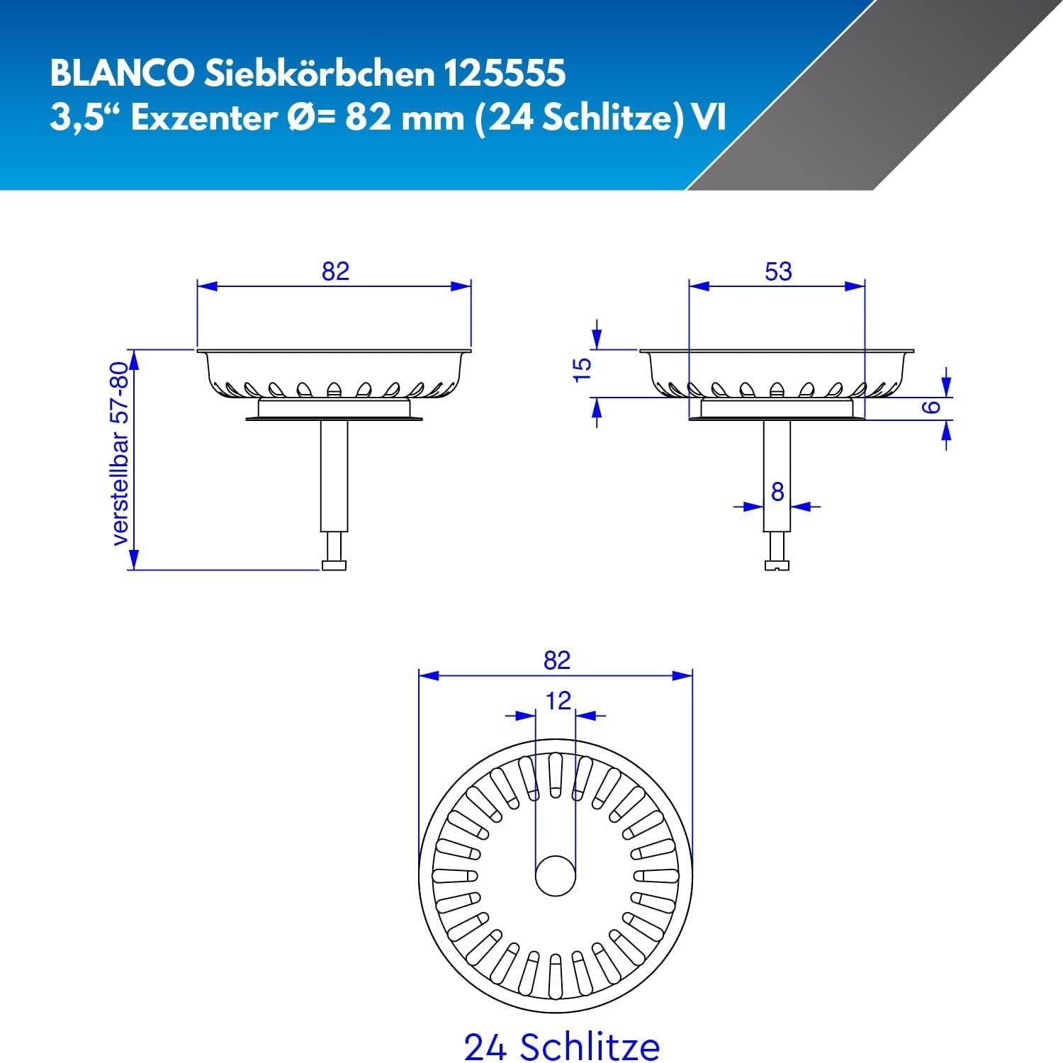 Phụ kiện lọc rác cho chậu rửa bát Blanco | 125555