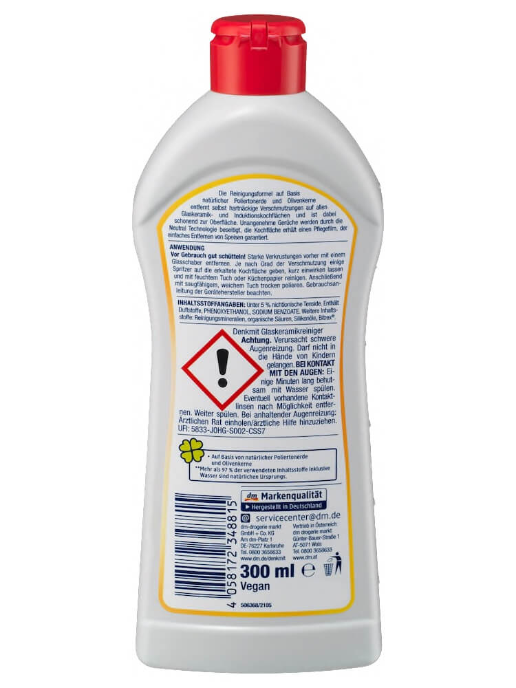 Dung dịch vệ sinh bếp từ Denkmit | 300ml