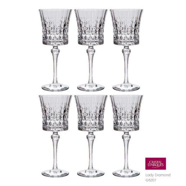 Bộ 6 ly vang đỏ Lady Diamond 270ml Arc