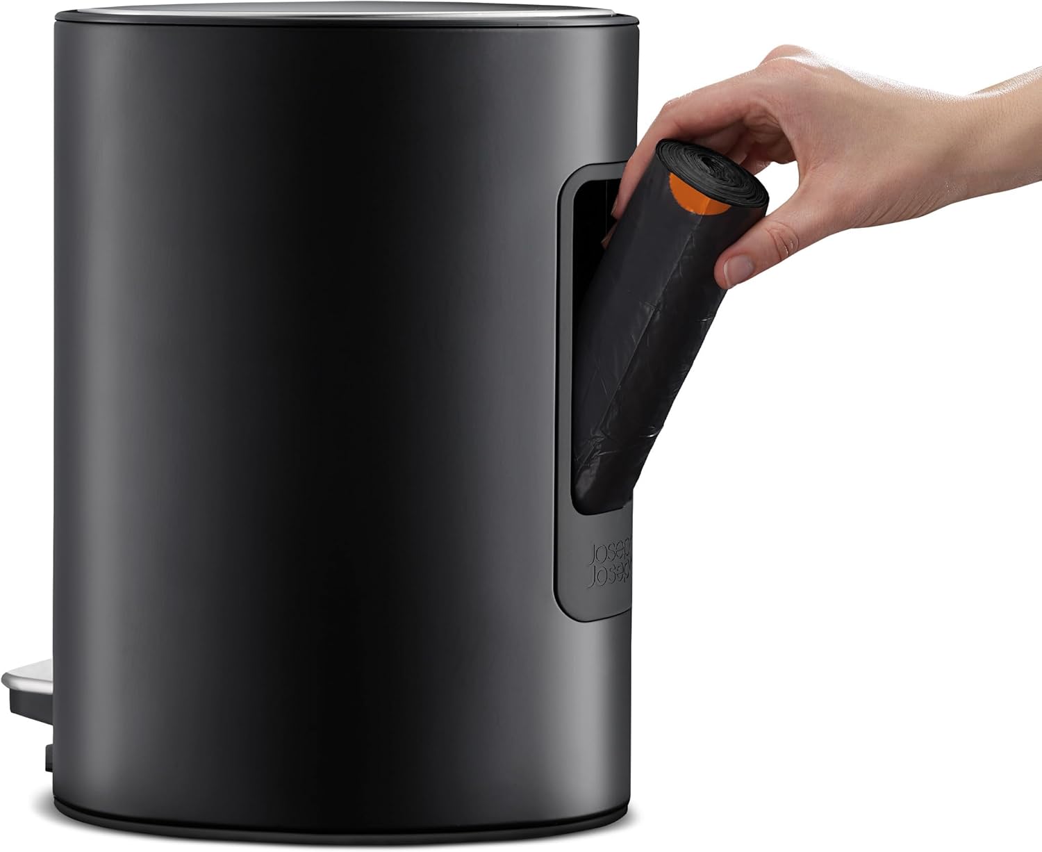 Thùng rác có bàn đạp màu đen nhám Joseph Joseph EasyStore 5L | 70595