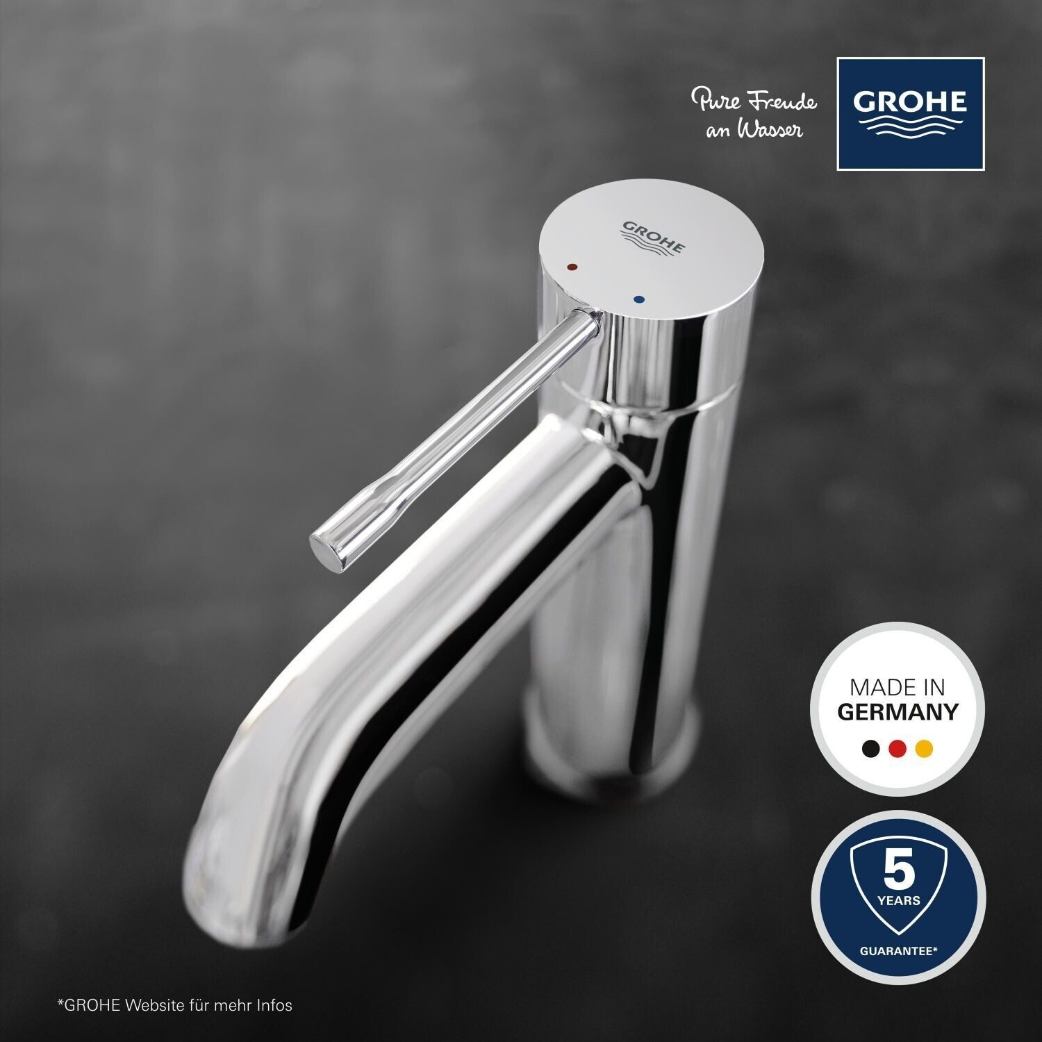 Vòi lavabo Grohe Essence S EcoJoy | 23590001