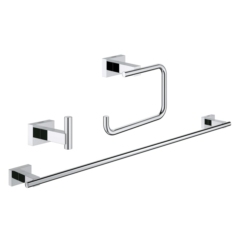 Bộ phụ kiện Grohe Essentials Cube Bad-Set 3in1 | 40777001