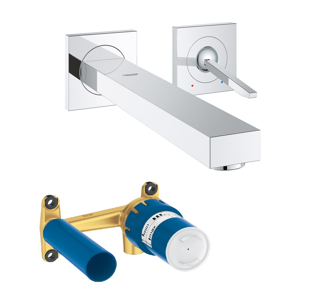 Vòi lavabo âm tường Grohe Eurocube Joy 2 | 19998000+23429000