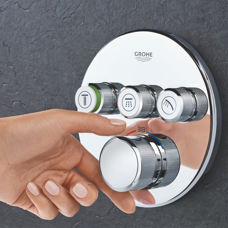 Mặt bộ trộn sen âm tường Grohe Grohtherm SmartControl | 29121000