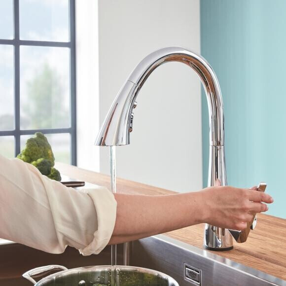 Vòi rửa bát cảm ứng Grohe Zedra Touch | 30219002