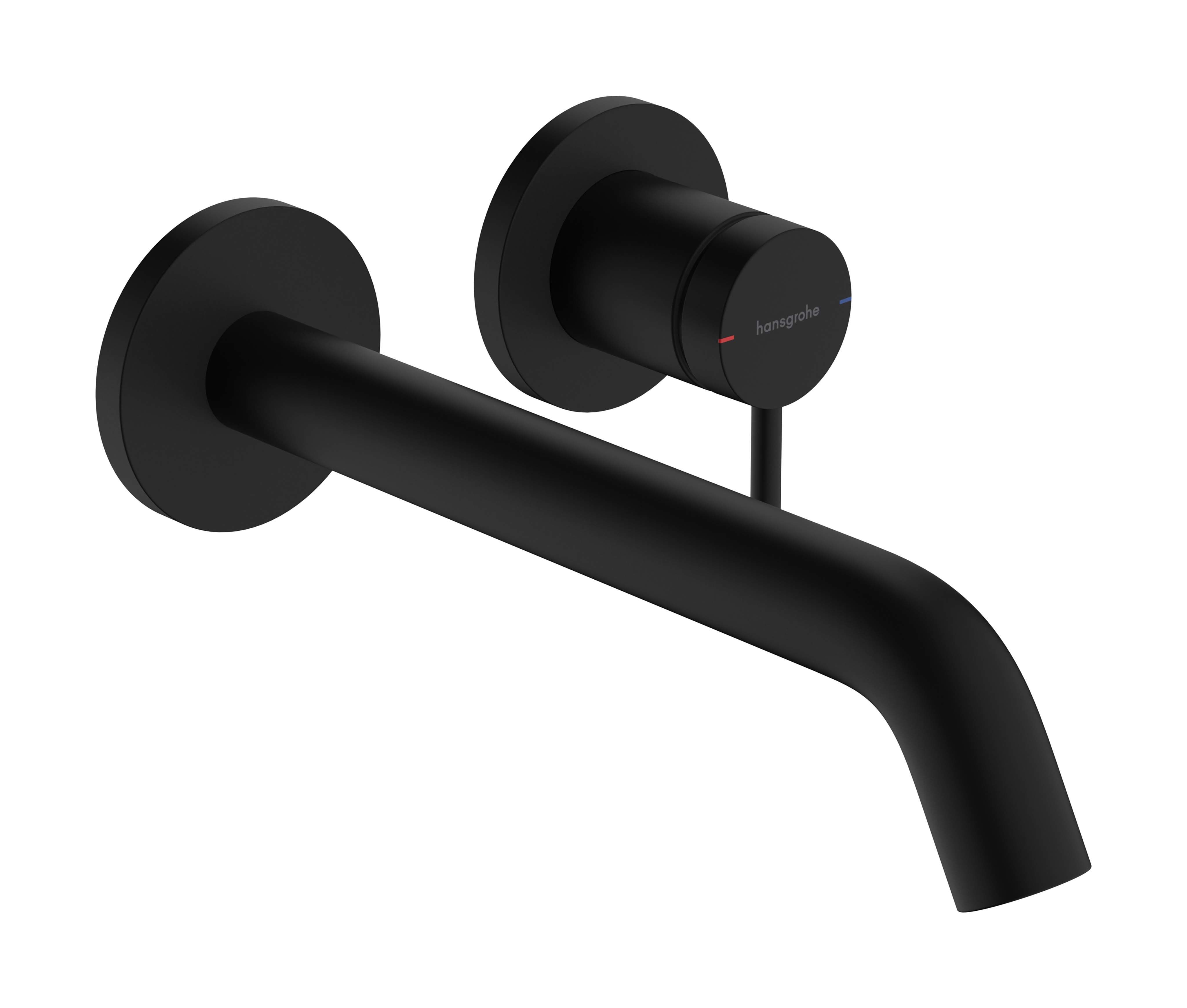 Vòi lavabo âm tường Hansgrohe Tecturis | 73351670+13622180