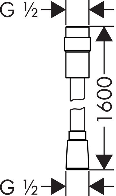 Dây sen tắm Hansgrohe Isiflex 160 cm | 28248000