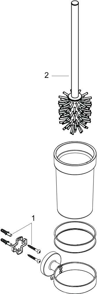 Chổi cọ nhà vệ sinh Hansgrohe Logis | 41722000