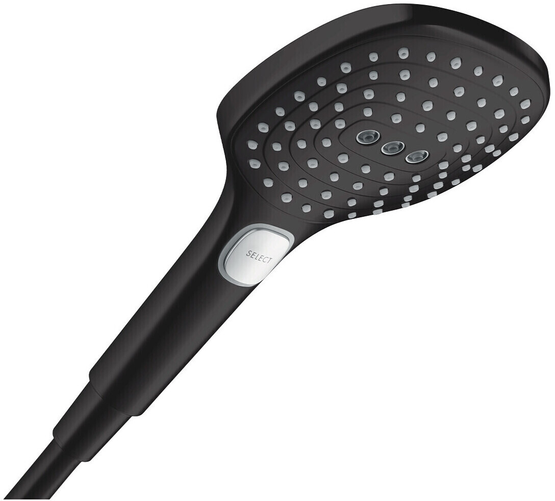 Bộ sen âm tường Hansgrohe màu đen RainSelect Raindance E300