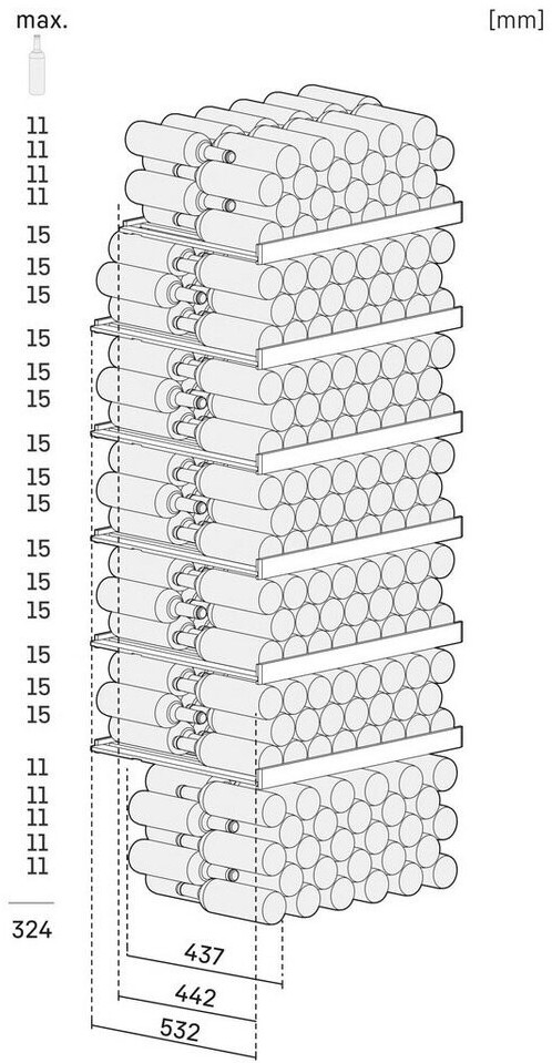Tủ bảo quản rượu vang Liebherr 628L GrandCru Selection | WSbl 7731