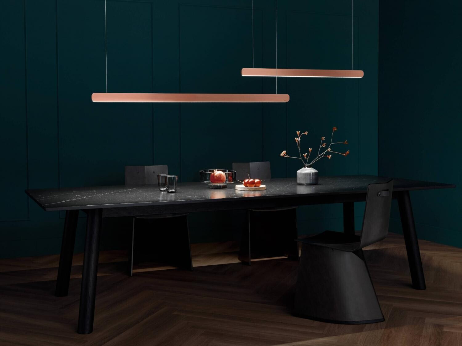 Đèn thả gắn trần Occhio Mito volo Rose Gold